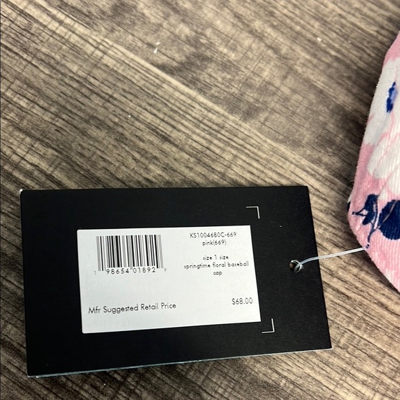 Kate Spade ♠️ | Pink Springtime Floral Baseball Hat - Picture 3 of 10
